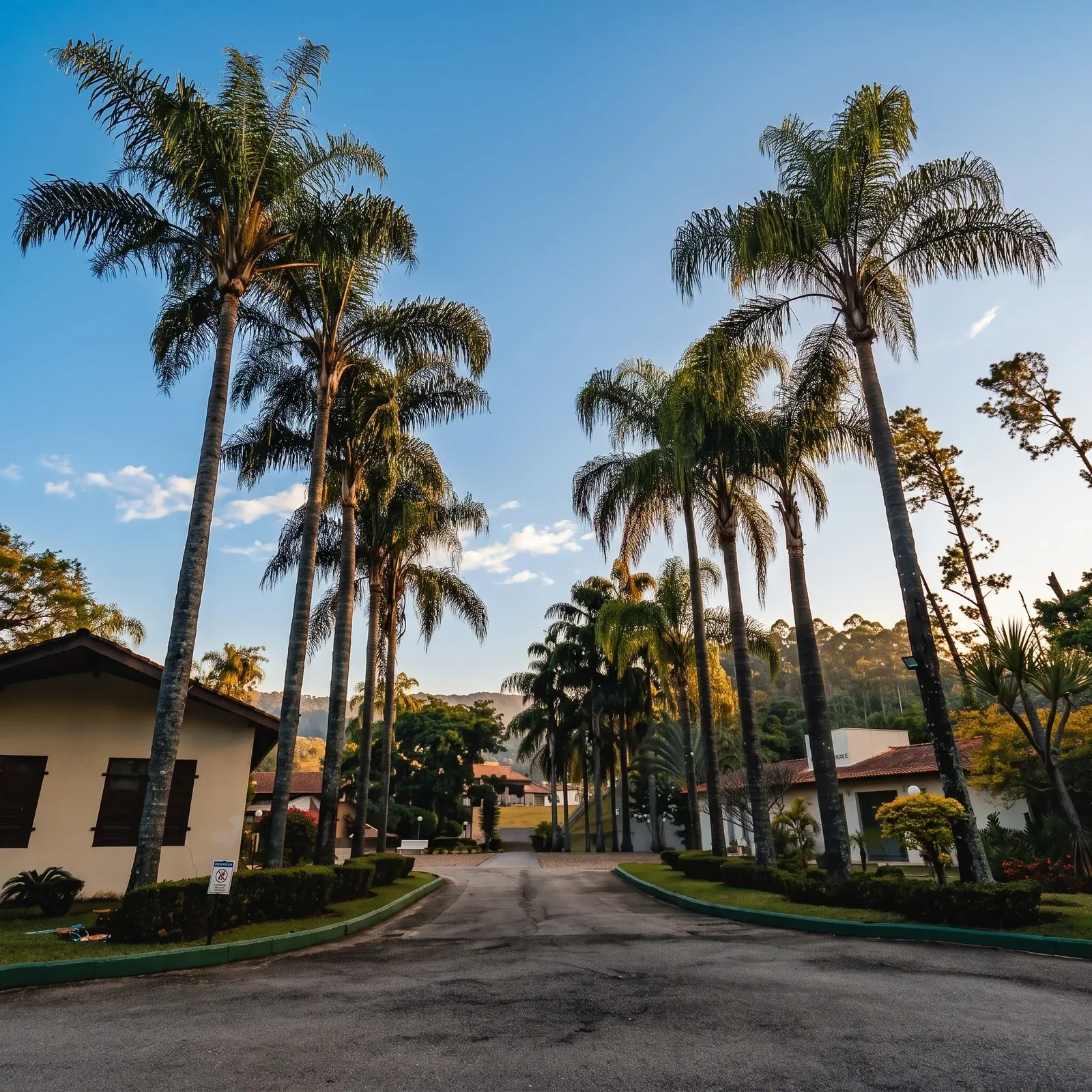 Trilha entre a área verde do Spa Sorocaba