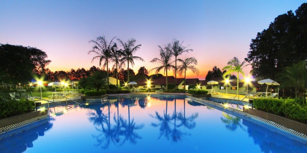 Pôr do sol no Spa sorocaba