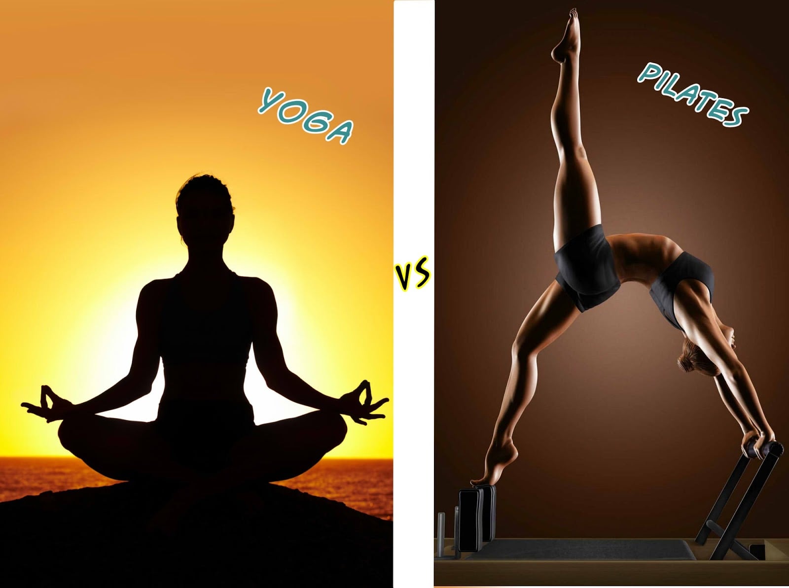 Pilates parecido com yoga
